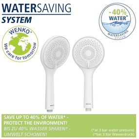 Бял душ комплект от неръждаема стомана 70 cm Watersaving – Wenko