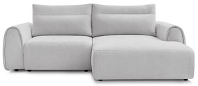 Светлосив ъглов диван Aden – Bobochic Paris