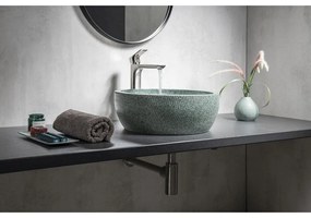 Зелена керамична кръгла мивка ø 42 cm Priori – Sapho