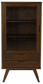 Кафява витрина от дъбов декор 72x145x36 cm A-Line – Actona