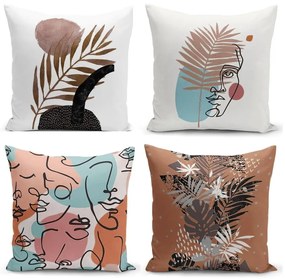 Комплект от 4 калъфки за възглавници Cesso, 45 x 45 cm - Minimalist Cushion Covers