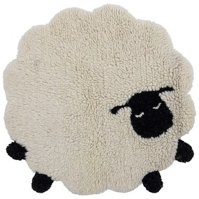 Бял вълнен детски килим ø 84 cm Dolly – Bloomingville Mini