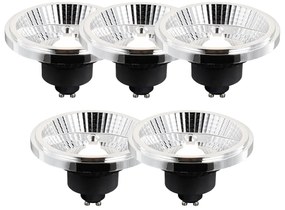 Комплект от 5 GU10 3-степенна димируема LED крушка AR111 10W 700lm 2200-6500K