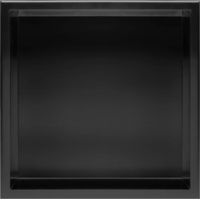 Вграден рафт за баня  30x30 matte black