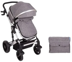 Бебешка количка 2в1 Darling KIKKABOO - Dark Grey