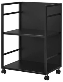 Черен метален подвижен стелаж 42x60 cm Tower – YAMAZAKI