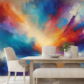 Тапет – Дъгово абстрактно небе