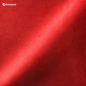Червен фотьойл с крака от кафяв велур Brandford - Max Winzer