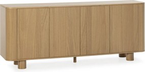 Скрин от декор от дъб в естествен цвят 180x75x40 cm Padoc – MOME