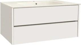 Конзолен PVC шкаф ICP 9955, Inter Ceramic, с умивалник, 99x45x55см