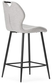 Бежови тапицирани бар столове в комплект 2 бр. (височина на седалката 65 cm) Muli – Marckeric