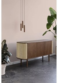 Нисък дъбов скрин в кафяво-бежово 150x75 cm Treasures - UMAGE