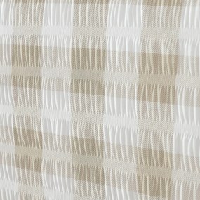Бяло-бежово двойно крепирано спално бельо 200x200 cm Gingham Check – Catherine Lansfield