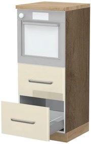 Висок подов шкаф за фурна Modena K14-60-2MB-Fusiko dark - Beige