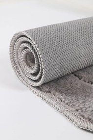 Сиви килими за баня в комплект 2 бр. 50x80 cm Kareli – Foutastic