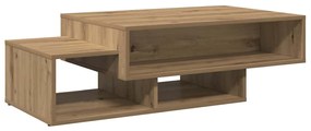 856671 vidaXL Кафе маса, дъб артизан, 105x55x32 см, инженерно дърво