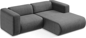 Сив ъглов диван (десен ъгъл) Ekahi – Makamii