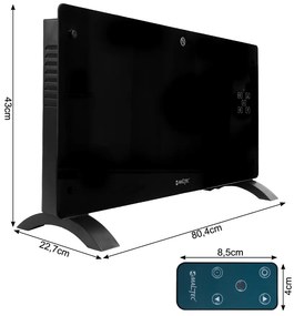 Електрически стъклен конвекторен нагревател MALTEC CH7000DWB