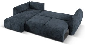 Тъмносин ъглов диван (ляв ъгъл) Matera - Cosmopolitan Design