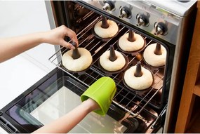 Комплект форми за приготвяне на бейгъли Lekue 1010176, 6 броя, 13.5х12.5х10.3 см, Микроперфорирани, -60/+220°C, Бронз