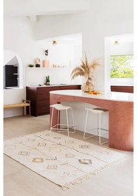 Бежов ръчно изработен памучен килим подходящ за пране 170x240 cm Kaarol Earth – Lorena Canals