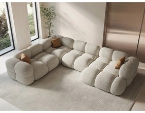 Бежов ъглов диван (ляв ъгъл/U форма) Loretto – Cosmopolitan Design