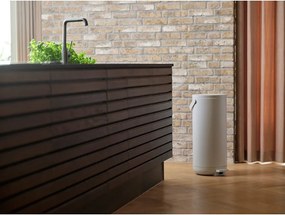 Бяло пластмасово кошче за боклук с педал 35 l Circular – Zone