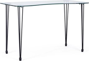 Работна маса със стъклен плот 60x120 cm Rondo – Bizzotto