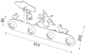 Детски аплик за стена Zougla