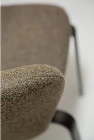 Тапициран трапезен стол в цвят каки Heap – DAN-FORM Denmark