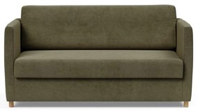 Тъмнозелен велурен разтегателен диван Olan - Innovation