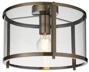 Endon 103112 - Плафон HOPTON 1xE27/10W/230V, матов хром