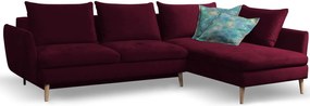 Ъглов диван Camille-Left-Red