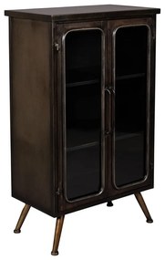 Черна метална витрина 60x100x35 cm Denza – Dutchbone