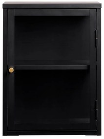 Черна метална висяща витрина 45x60 cm Carmel – Unique Furniture