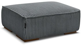 Тъмносива табуретка от рипсено кадифе Chelsea – Bobochic Paris