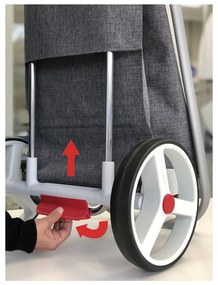 Пазарска чанта 53 l Com Tweed Polar Black Tube – Rolser