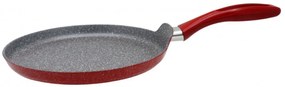 Тиган за палачинки ZEPHYR Red Passion ZP 4422 E26, 26х2.4 см, Мраморно покритие, Индукция, Червен