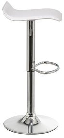 Бели тапицирани бар столове в комплект с регулируема височина 2 бр. (височина на седалката 63 cm) – Casa Selección