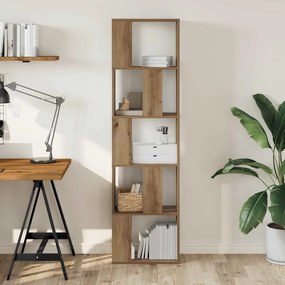 852788 vidaXL Библиотека 5 рафта дъб артизан 45x23,5x162,5 см инженерно дърво