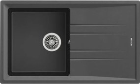 Умивалник за вграждане ТЕКА гранит Stone 50 B - TG, тъмносив