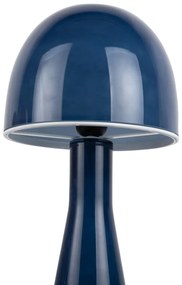 Тъмносиня настолна лампа със стъклен абажур (височина 45 cm) Bombin – Leitmotiv