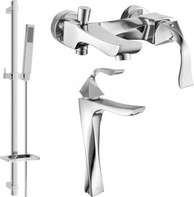 Mexen Estrella DQ02 комплект за вана, хром - 72313DQ02-00