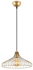 Висящо осветително тяло в златист цвят с метален абажур ø 36 cm Depay – Opviq lights