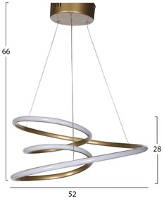 LED лампа HM7521.02 цвят бял-златист