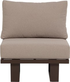 Кафяв градински стол метален/подплатен Bear – WOOOD