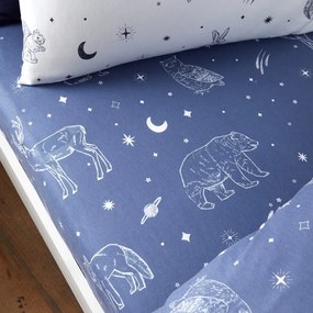 Еластичен фланелен детски чаршаф 90x190 cm Starlight Animals – Bianca