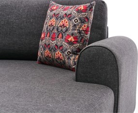 Антрацитен ъглов разтегателен диван (U-образен) Belen - Balcab Home