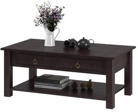 Тъмнокафява борова масичка за кафе Inda Inga - Støraa