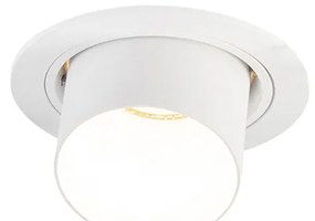 Модерен вграден прожектор кръгъл бял наклоняем - Installa